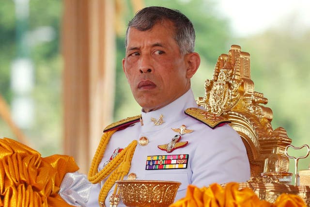 Thai King Maha Vajiralongkorn presides over the royal ploughing ceremony in Bangkok in May 2019