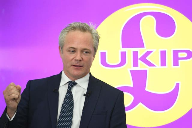 Richard Braine was elected leader of Ukip in August 2019