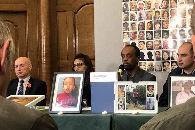 Paulos Tekle, whose son Isaac, aged five, died after they were separated as they fled their 18th-floor flat, said he believed that had they not been advised by firefighters not to evacuate, his child would still be alive