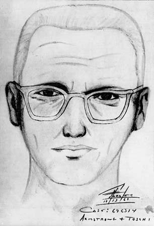 A police sketch of the man suspected of being the Zodiac Killer