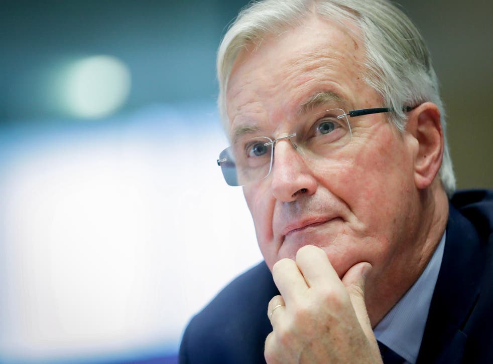 European Union's chief Brexit negotiator Michel Barnier speaks during a meeting of the European Economic and Social Committee