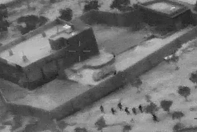 Footage released by the US defence department shows US special forces storming a compound in Syria where they killed Isis leader Abu Bakr al-Baghdadi