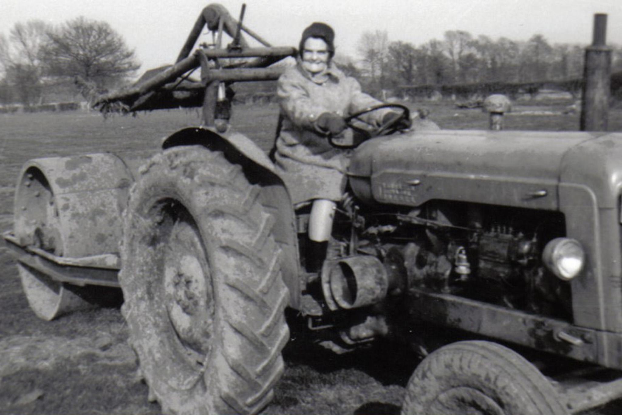Great-grandma could drive a tractor