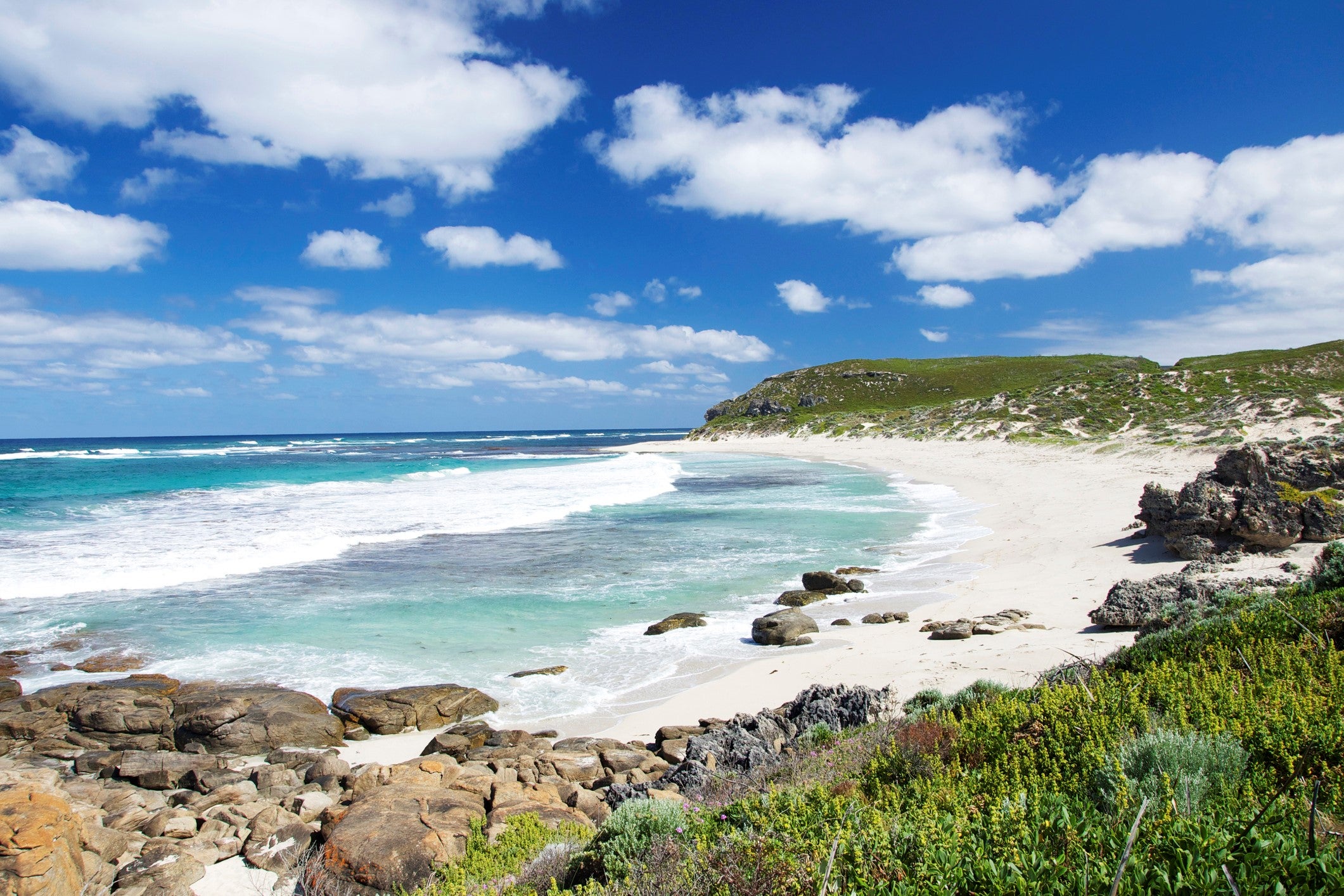 The dramatic beaches of the Margaret River region (Getty)