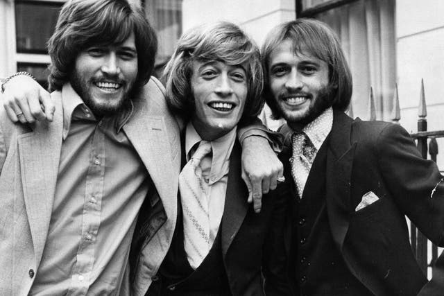 Brothers Barry, Robin and Maurice Gibb (from left to right) from the Bee Gees.