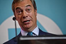 Hit to Tories as Farage threatens Brexit Party challenge in every seat
