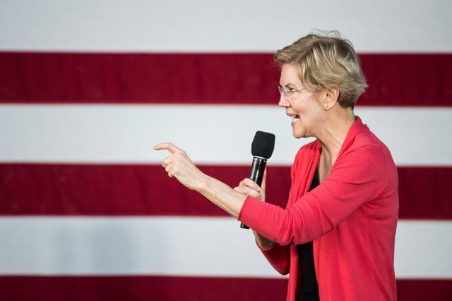 New poll puts Elizabeth Warren at front of pack in Iowa