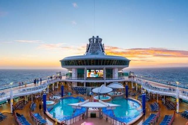 Clear skies: Explorer of the Seas on a better day