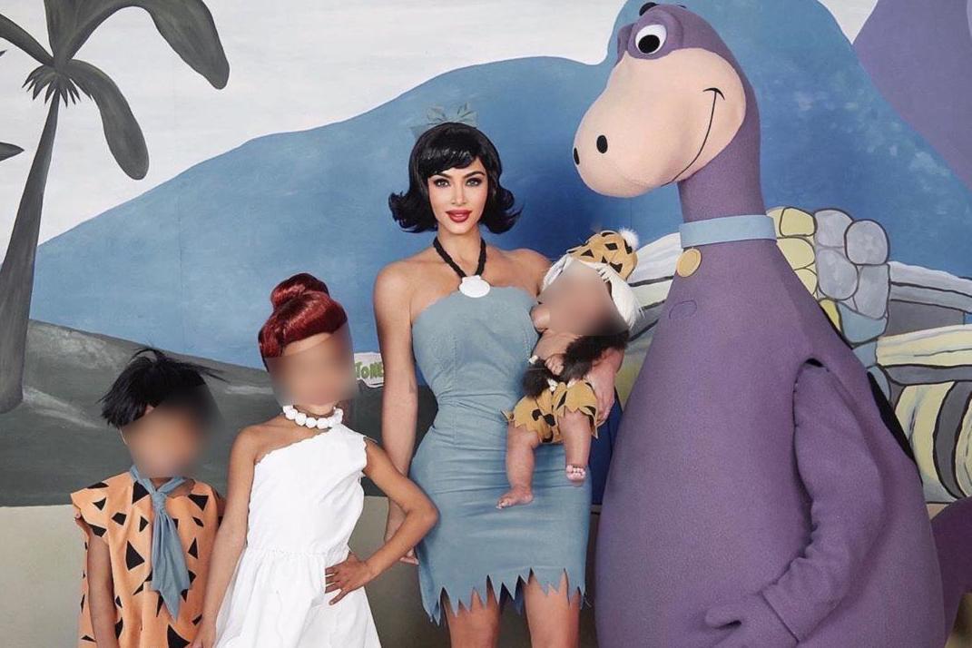 Kim Kardashian explains why Chicago had to be edited in to family Halloween photo