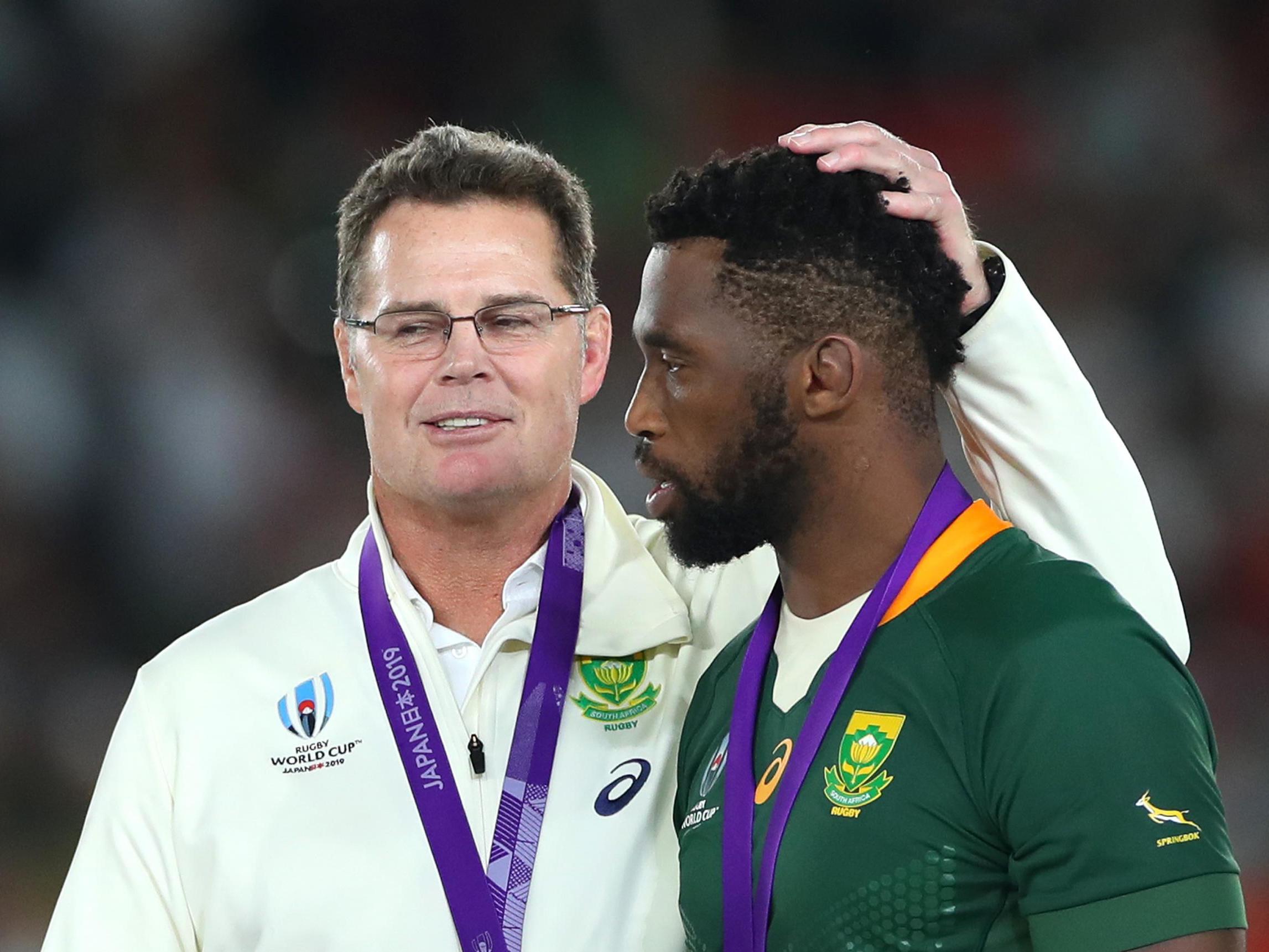 England vs South Africa: Rassie Erasmus reflects upon &apos;privilege&apos; of providing &apos;hope&apos; after Rugby World Cup win