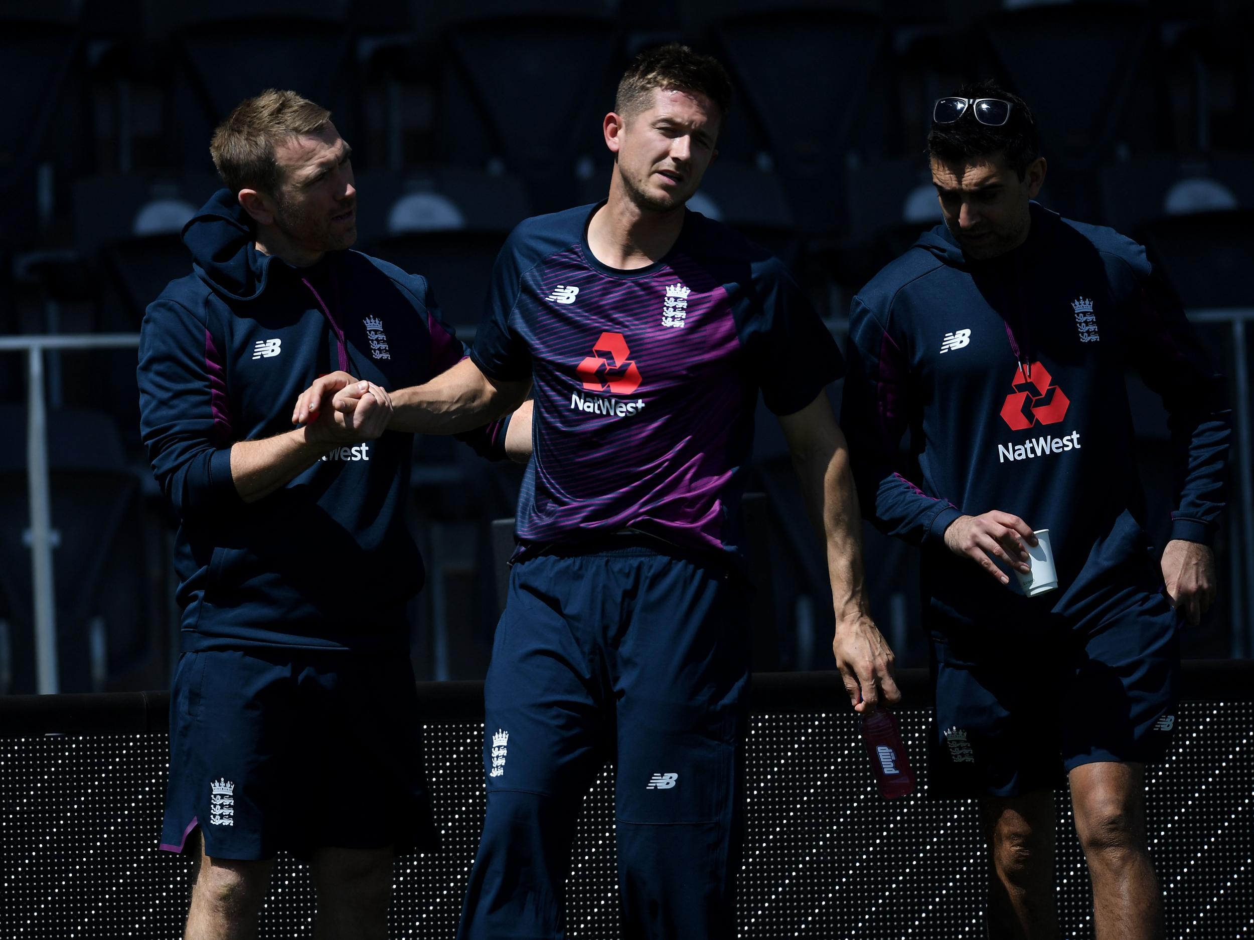 Joe Denly suffered an ankle injury at England training this week