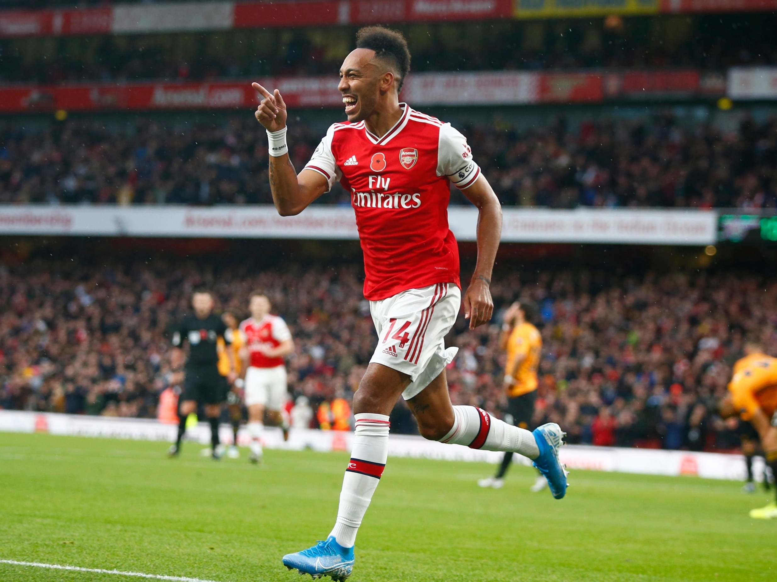 Aubameyang scored once again