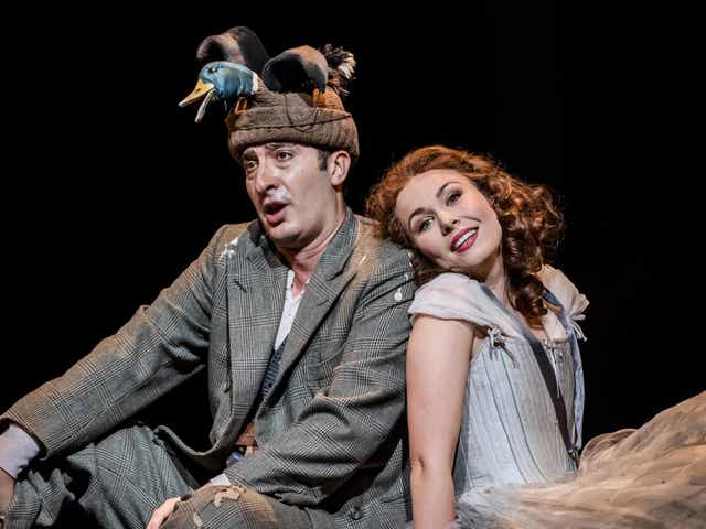 Vito Priante and Elsa Dreisig in ‘The Magic Flute’ at the Royal Opera House