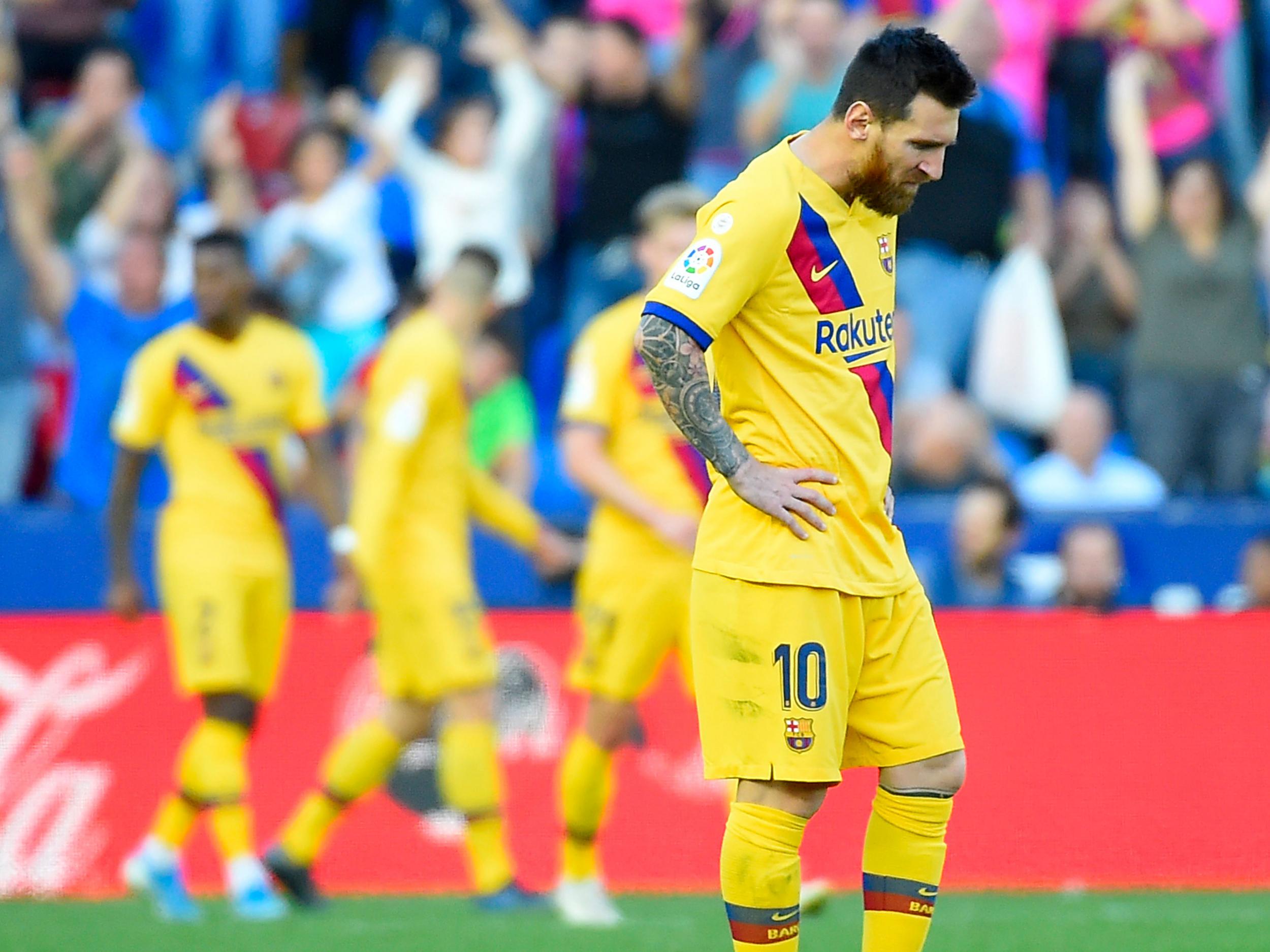 Barcelona stumbled to a 3-1 defeat at Levante