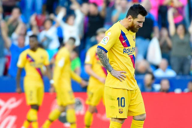 Barcelona stumbled to a 3-1 defeat at Levante