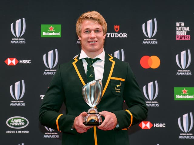 Pieter-Steph du Toit claimed the World Rugby Men's Player of the Year award