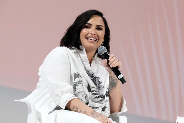 Demi Lovato attends the 2019 Teen Vogue Summit at Goya Studios in Hollywood, California on 2 November 2019