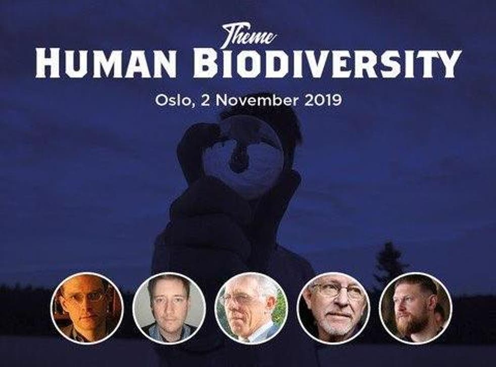 Poster for the Scanda Forum conference on 'Human Biodiversity' in Oslo