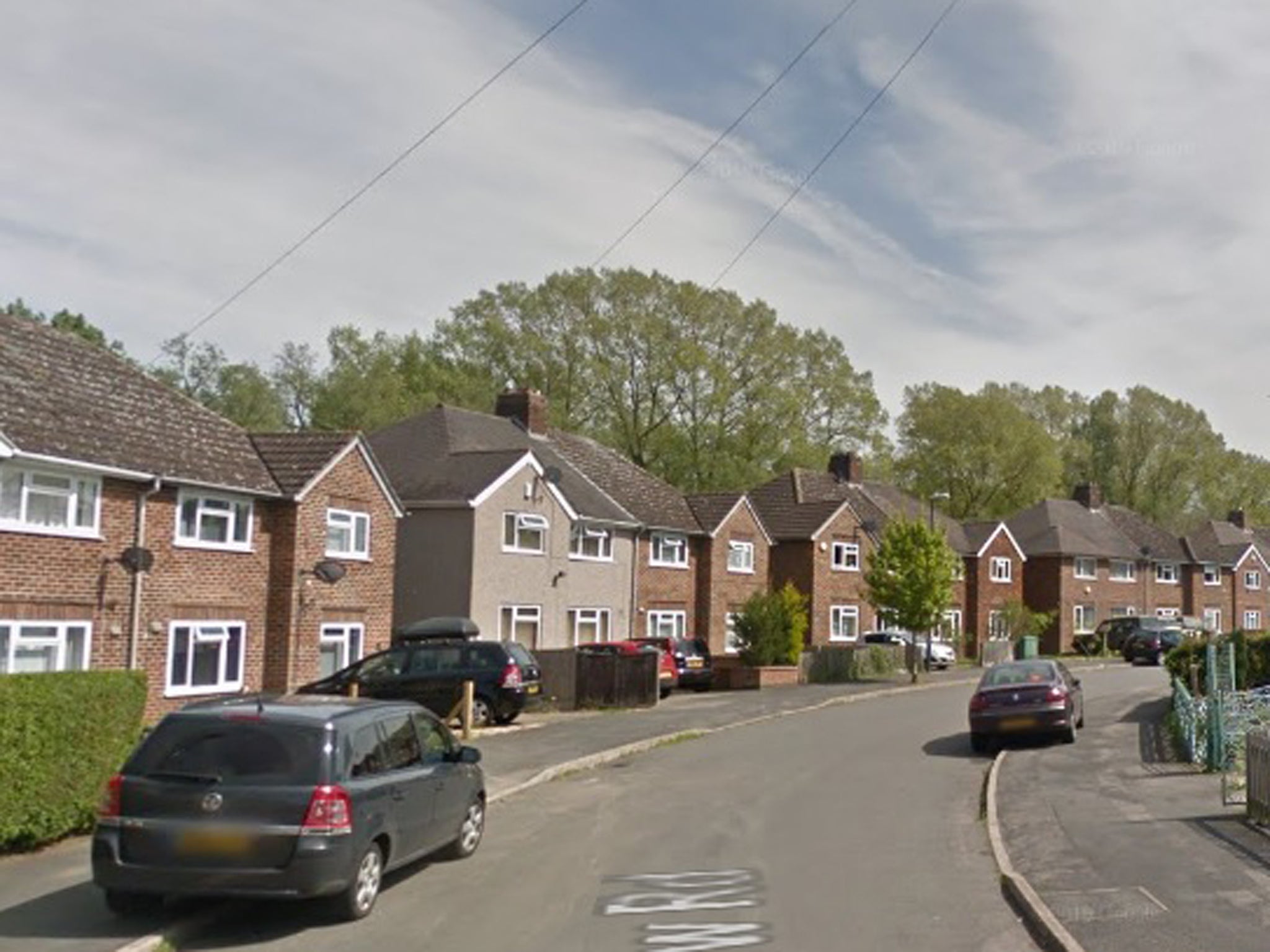 The man was found on Meadow Road in Rugby.