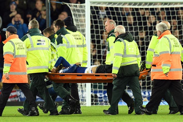 Andre Gomes was taken off on a stretcher after suffering a horrible leg injury against Spurs