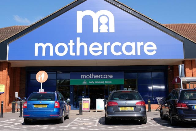 General view of a Mothercare store in Basingstoke, Hampshire.