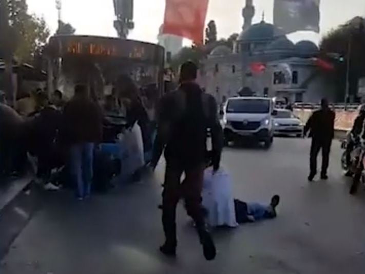 At least thirteen people were wounded in the incident