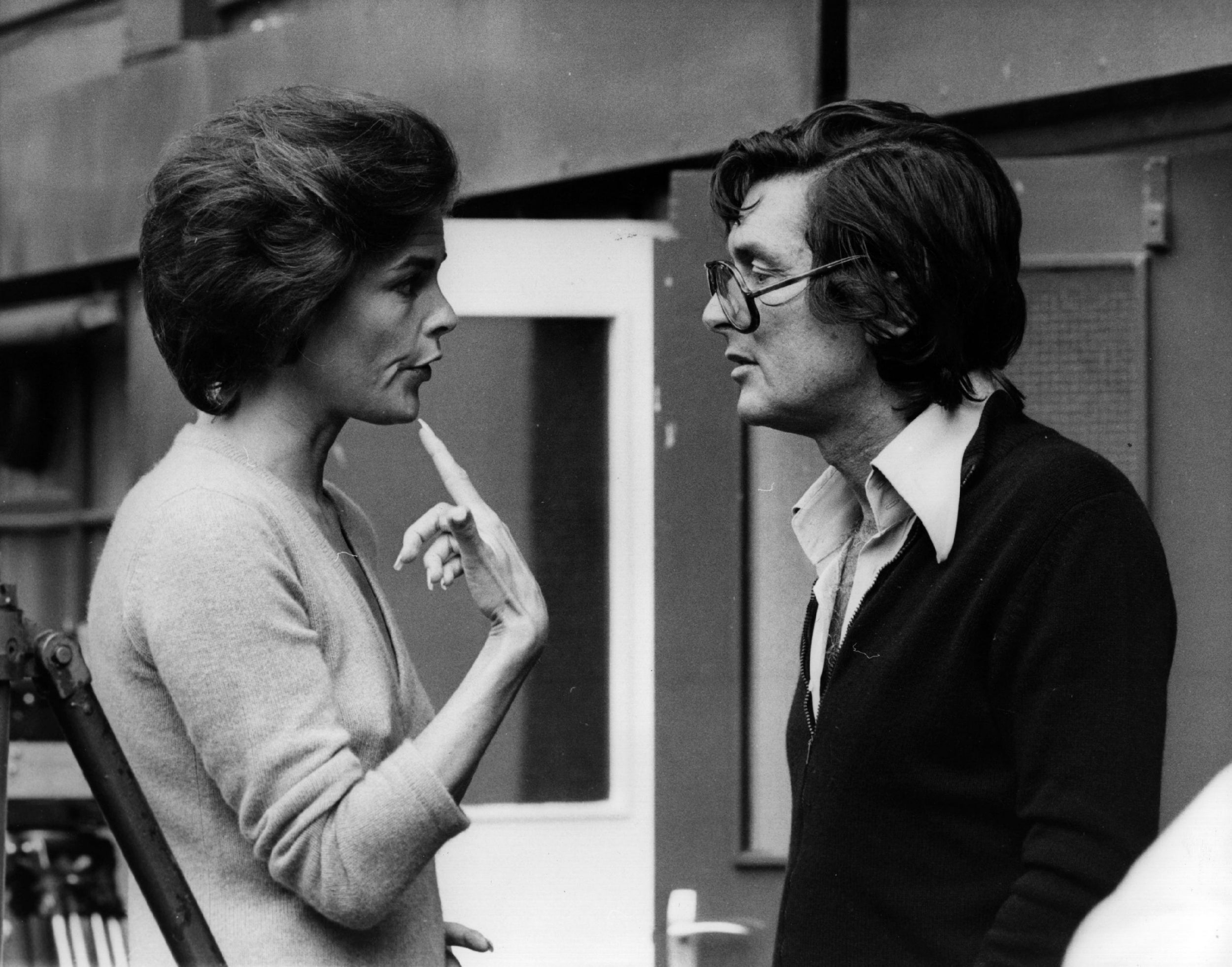 Evans with Ali MacGraw at Wimbledon, during the shooting of the 1979 film ‘Players’