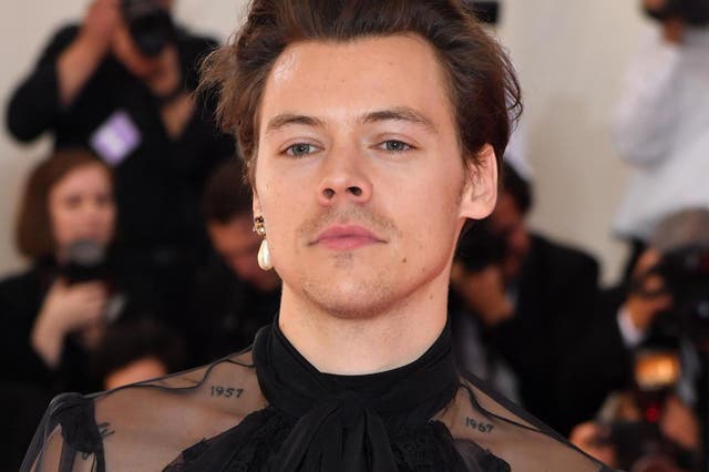 Harry Styles arrives for the 2019 Met Gala at the Metropolitan Museum of Art on 6 May, 2019, in New York.