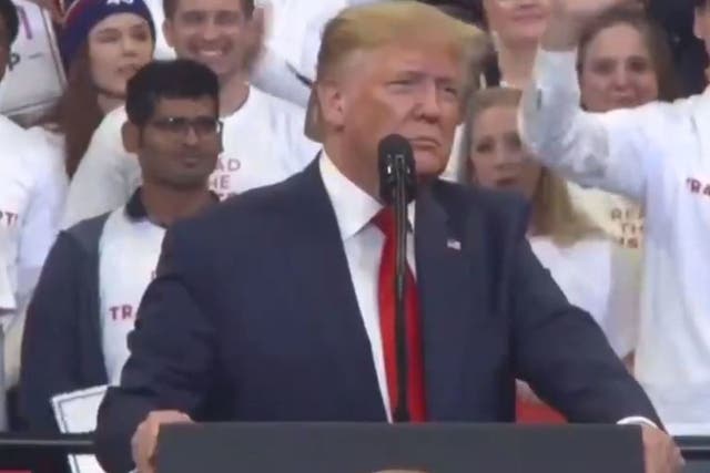 The president was speaking in Kentucky