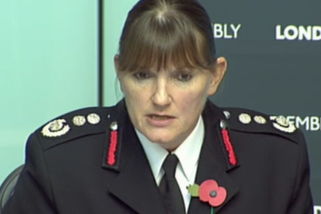 Dany Cotton said the brigade would now deploy more fire engines and firefighters if another high-rise fire were to occur