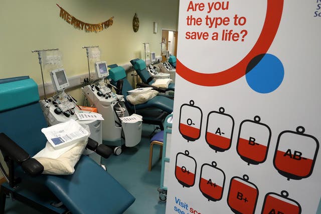 Around 5,000 units of blood are issued to hospitals each day