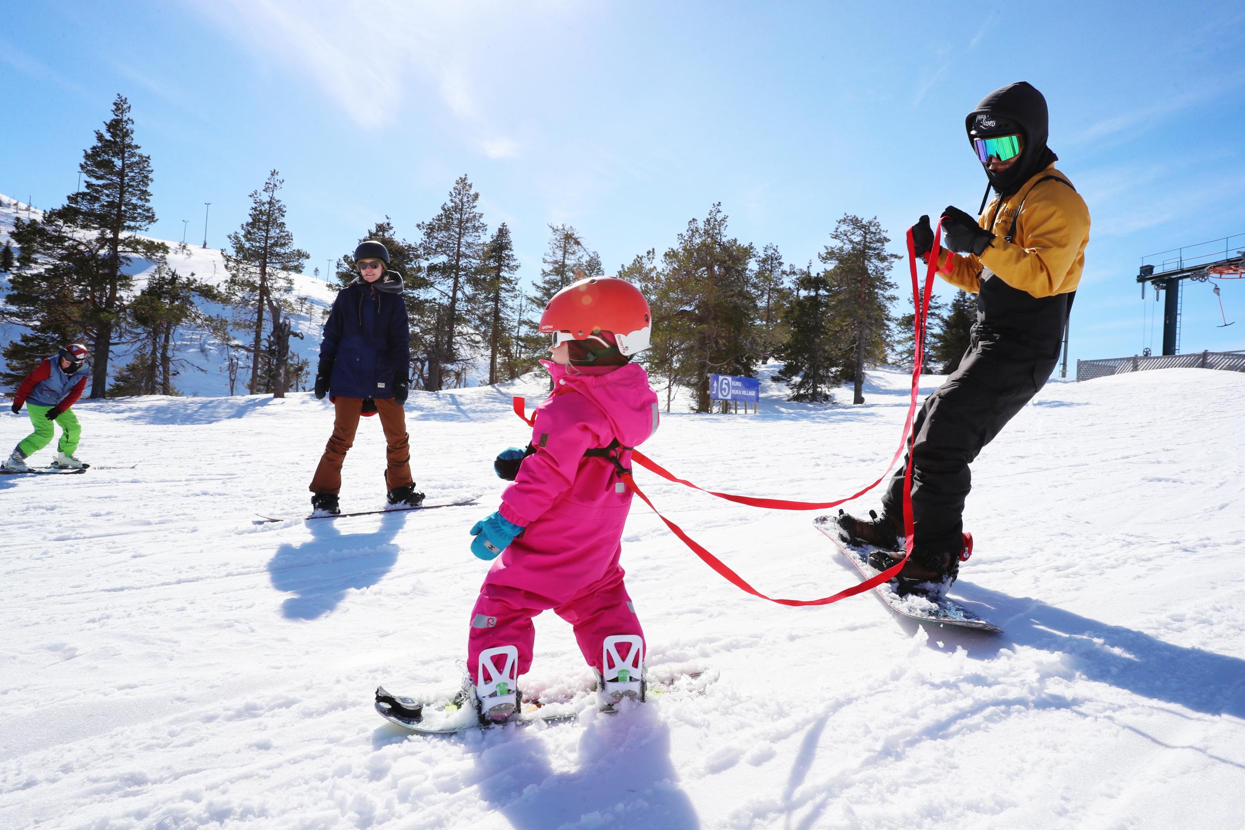 Join your little one on the Finnish slopes