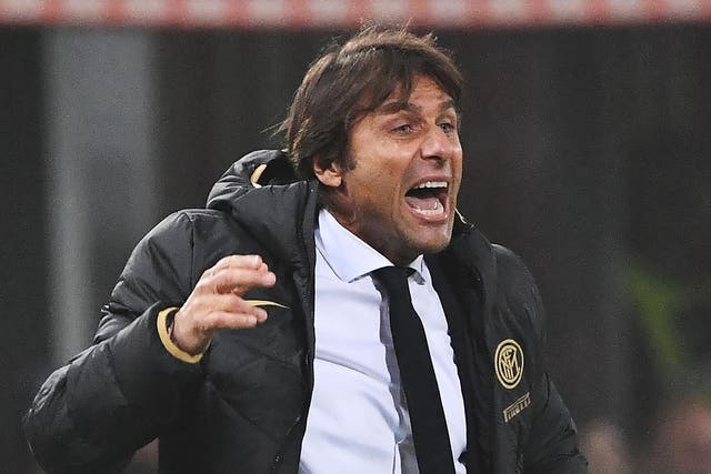 Inter Milan coach Antonio Conte has frequently expressed frustration with his club this season