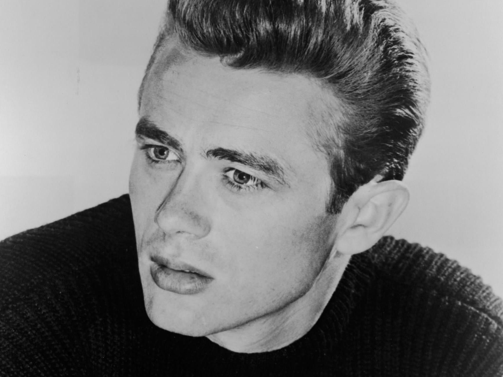 James Dean is pictured in the early Fifties.