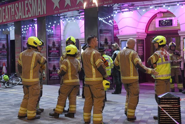 Piccadilly Theatre evacuated after roof collapses during show