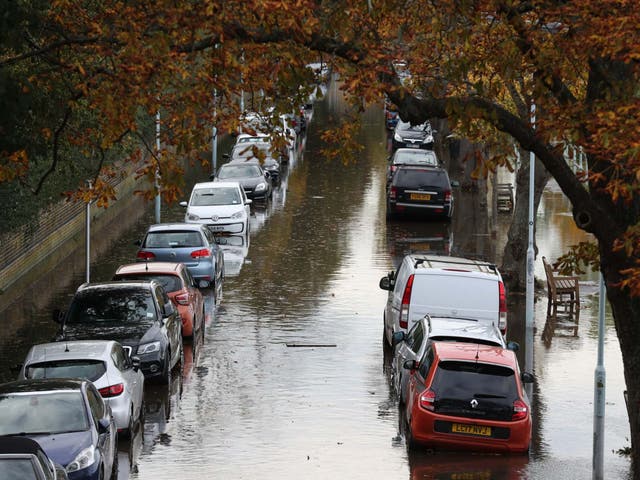 Flooding in south wet London on 29 October