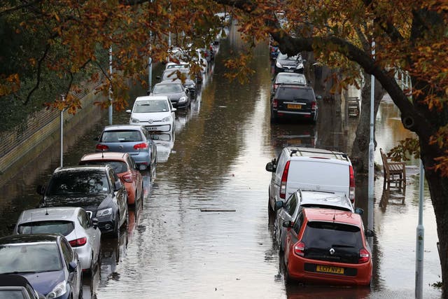 Flooding in south wet London on 29 October