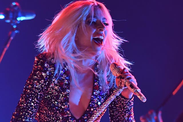 Lady Gaga performs onstage during the 61st Annual Grammy Awards on 10 February, 2019, in Los Angeles.