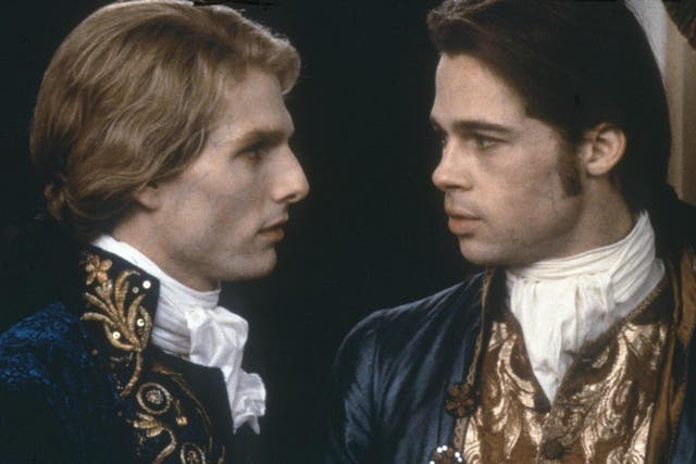 There’s a weird charge as Cruise, as Lestat, begins nibbling on Pitt’s neck