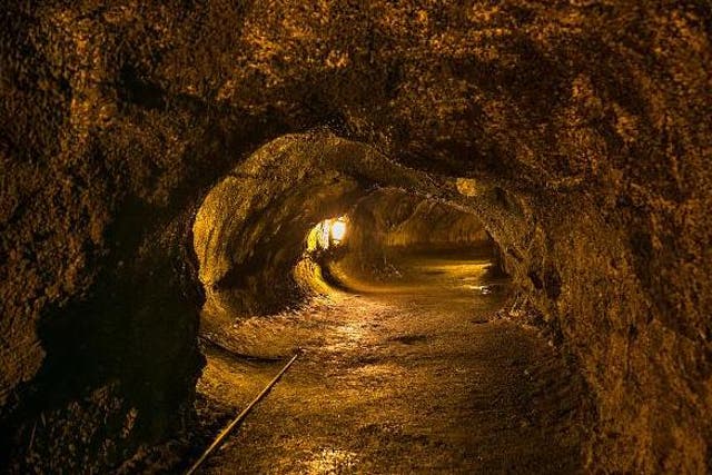 A dark and damp trail through the Thurston Lava Tube. On Monday, police found a deceased 71-year-old man after he fell nearly 22-feet down a lava tube in his backyard.