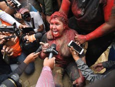 Bolivian protesters drag mayor through street and cut off her hair