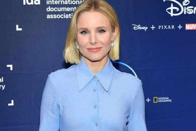 Kristen Bell poses at a Disney+ event on October 18, 2019 in Hollywood, California.