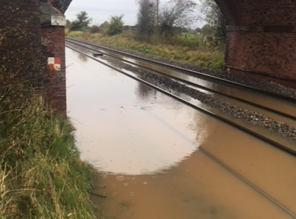 UK flooding At least 10 rail routes blocked due to torrential rain