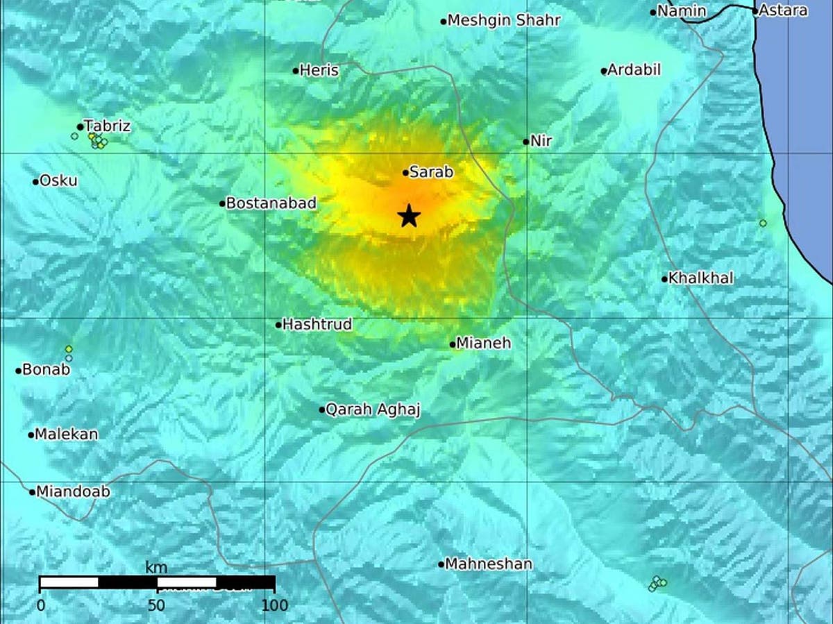 Iran earthquake At least 5 dead and 300 injured as 5.9magnitude