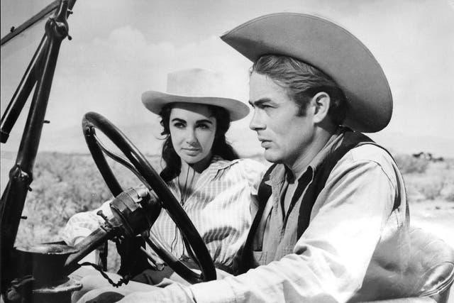 James Dean and Elizabeth Taylor in the 1956 film 'Giant'