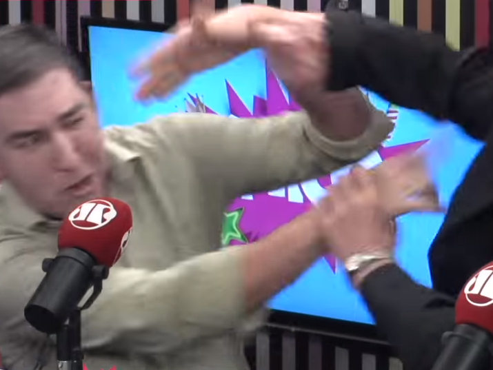 Glenn Greenwald in on air scuffle