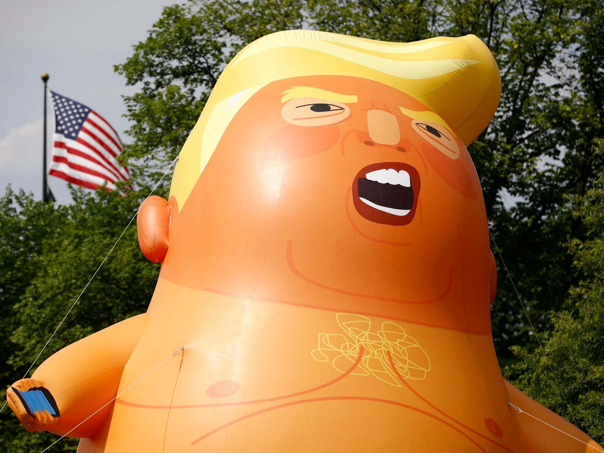 Trump Baby Blimp To Follow President To Alabama As He Attends American Football Game The Independent The Independent