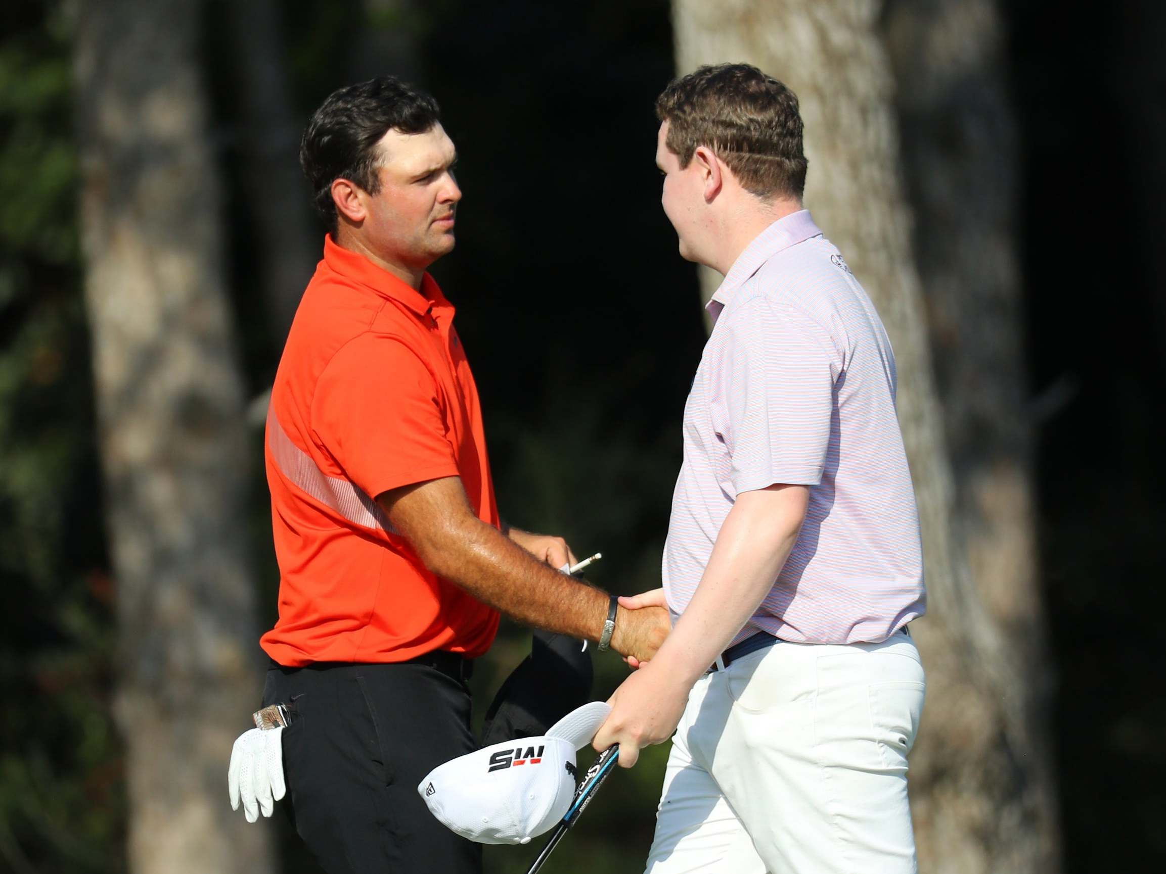 Patrick Reed and Robert MacIntyre embrace after round two in Turkey