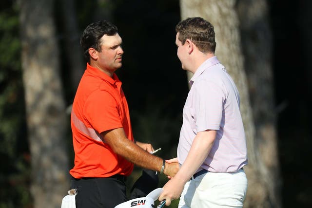 Patrick Reed and Robert MacIntyre embrace after round two in Turkey