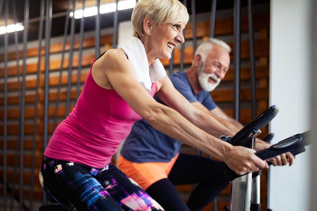Cycling is good for older joints as it puts less pressure on them